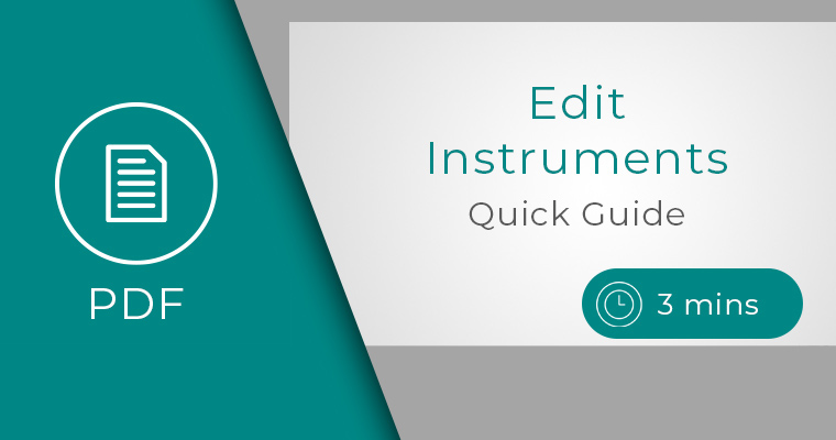Quicka Instrument Edit Instruments Quick Guide - Weqas